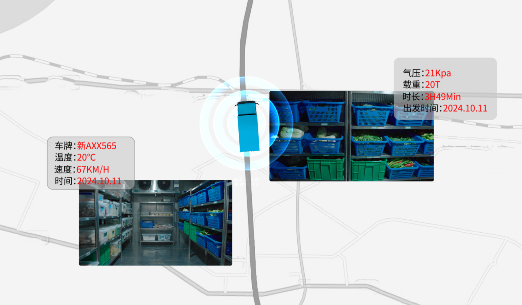 生鲜配送 实时监测