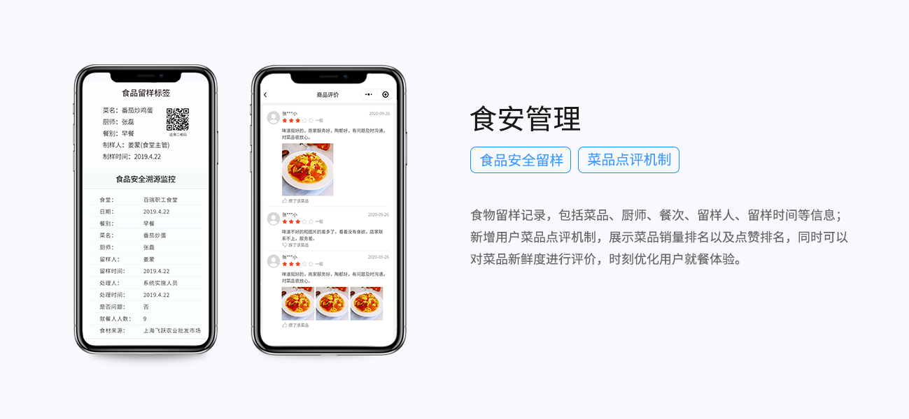 智慧食堂系统食安管理